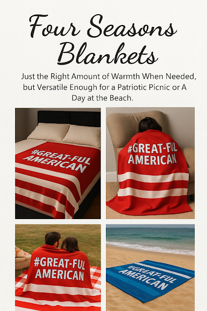 Four Season Blankets - The Right Amount of Warmth and Tons of Versatility - Think Beach or Picnic Blankets!