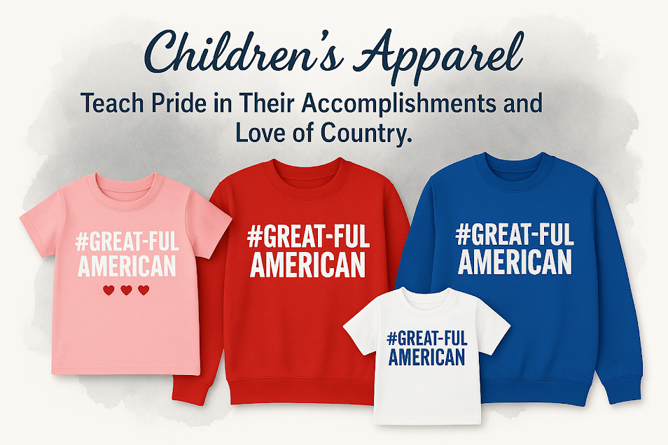 Kids Proud American T-Shirts and Sweatshirts - Celebrate Their Accomplishments and Love of their Country