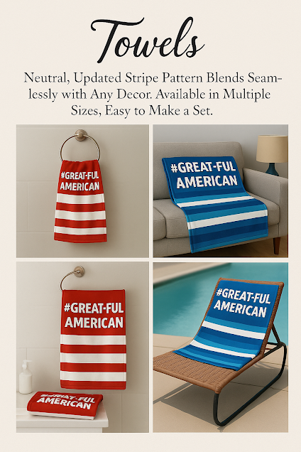 The Versatile Great-Ful American Towel - Multiple Sizes for Multiple Uses