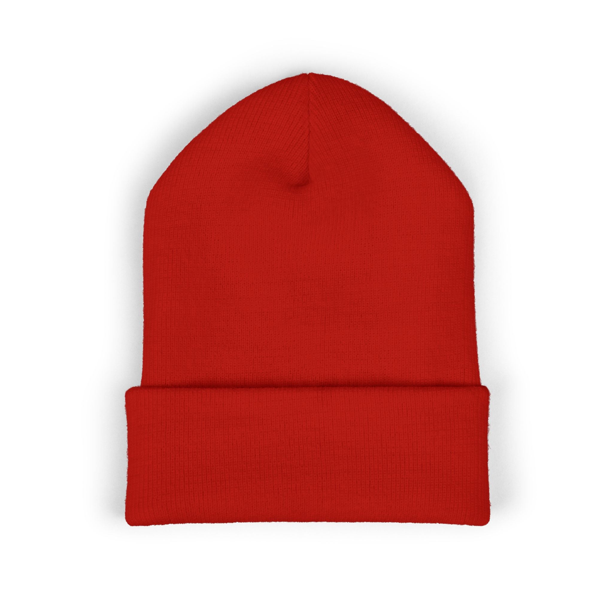 BLUE, RED, or PINK BEANIE w/WHITE LETTERING, Embroidered 'Be Great-Ful American' Cuffed Beanie