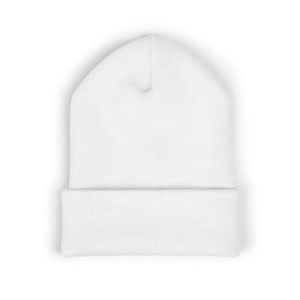 WHITE OR BLACK BEANIE w/BLUE WRITINGEmbroidered Be "Great-Ful American" Cuffed Beanie