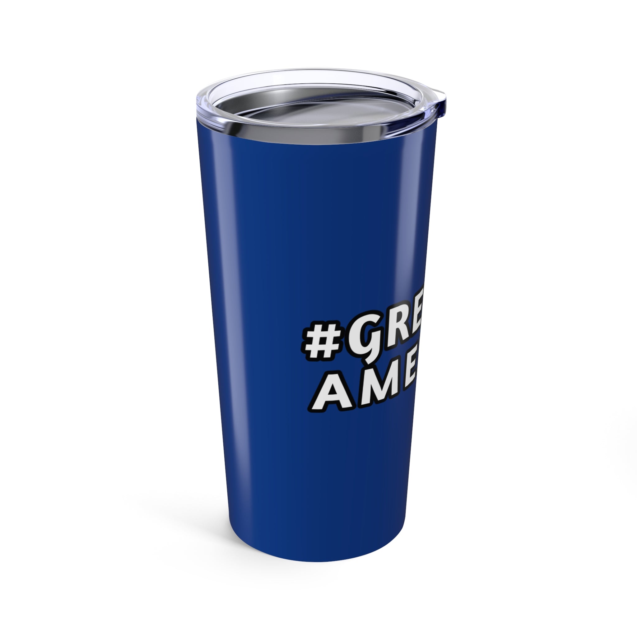 20oz BLUE MUG w/ WHITE LETTERINGTravel Mug - Gratitude Fuel Stainless Steel Tumbler 20oz