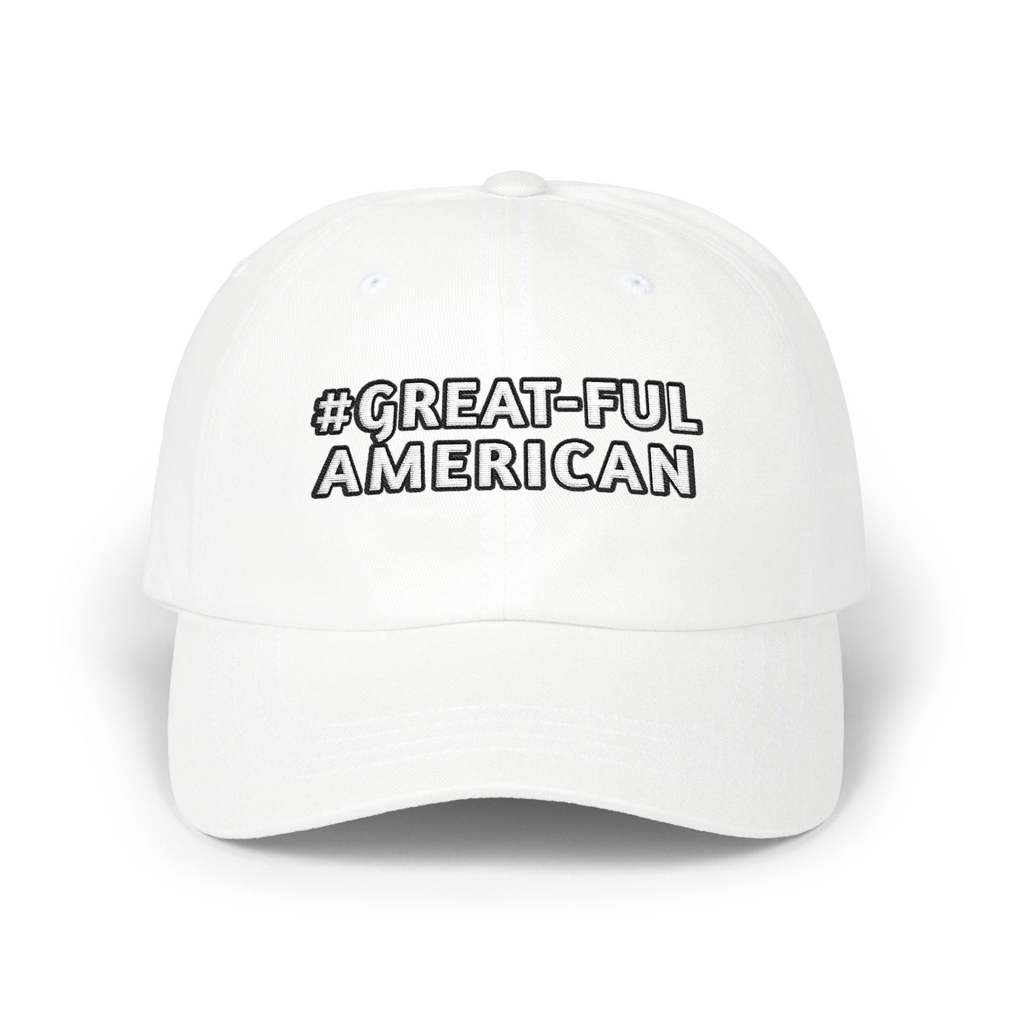 BLACK, RED, NAVY, & PINK CAP w/ WHITE LETTERING and WHITE TEE w/ BLACK LETTERING. Classic Ball Cap (Unisex)