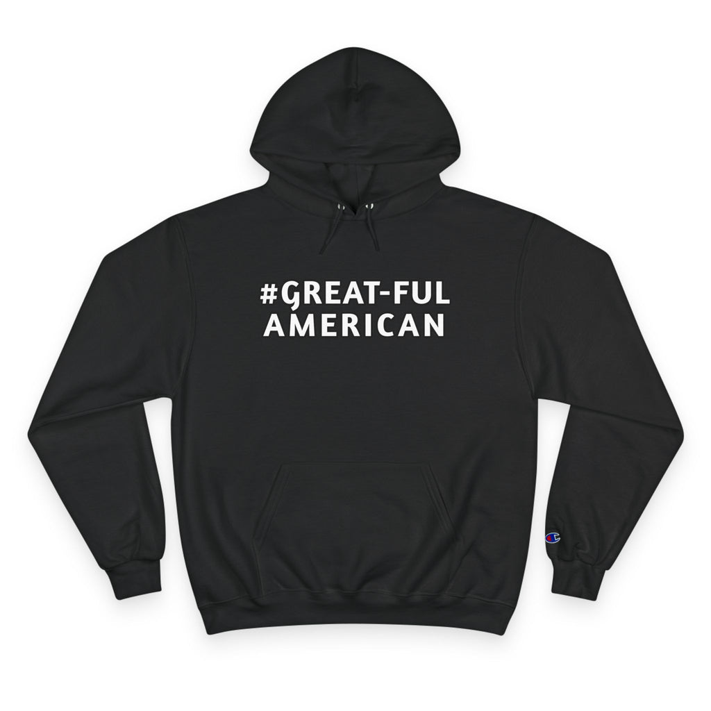 RED, ROYAL BLUE, HEATHER GREY, NAVY BLUE, and BLACK HOODIE w/WHITE WRITING and WHITE HOODIE w/BLACK WRITING, Champion Brand Hooded Sweatshirt- Comfort, Quality, and Gratitude - Functional Front Pouch Pocket - Classic Drawstring Hood (Copy)