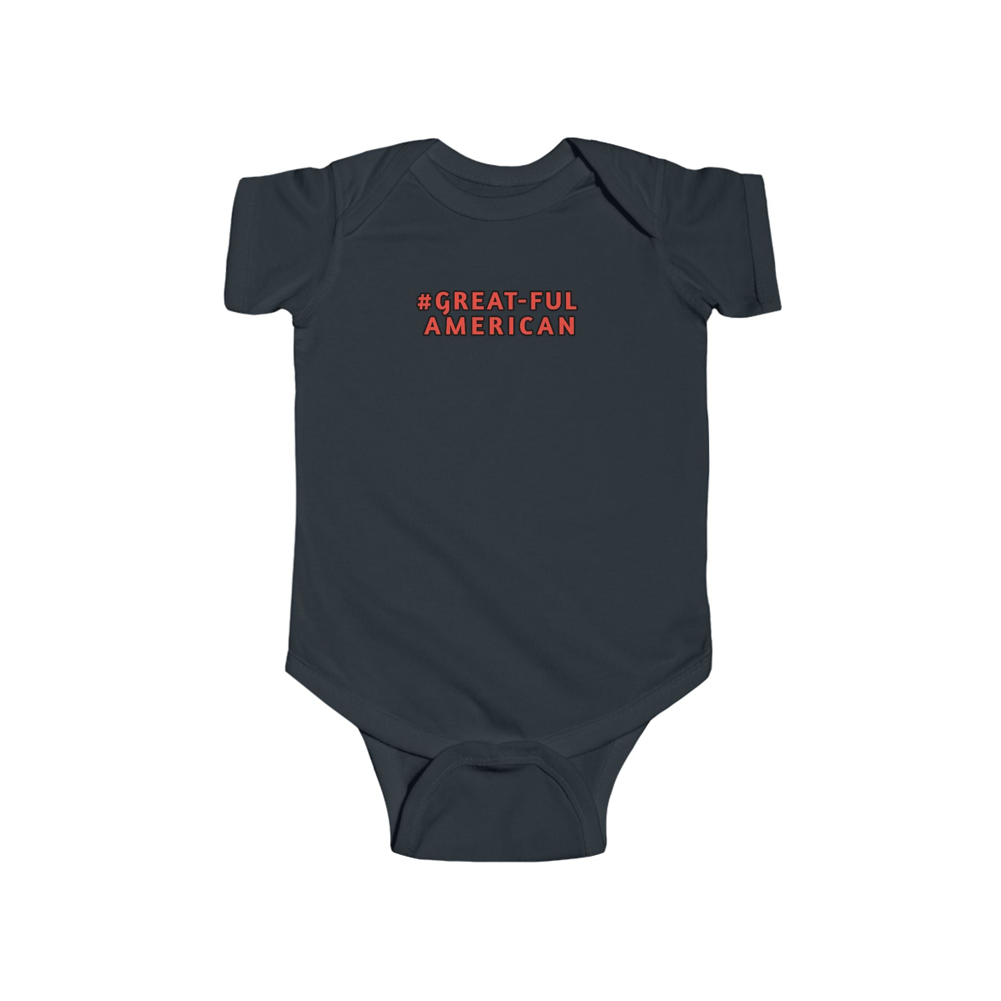 WHITE AND BLACK ONESIE WITH RED LETTING.  PINK HEARTS ONESIE TOO. Infant Onesie - Gratitude, Pride, and Unity Message for Little Patriots
