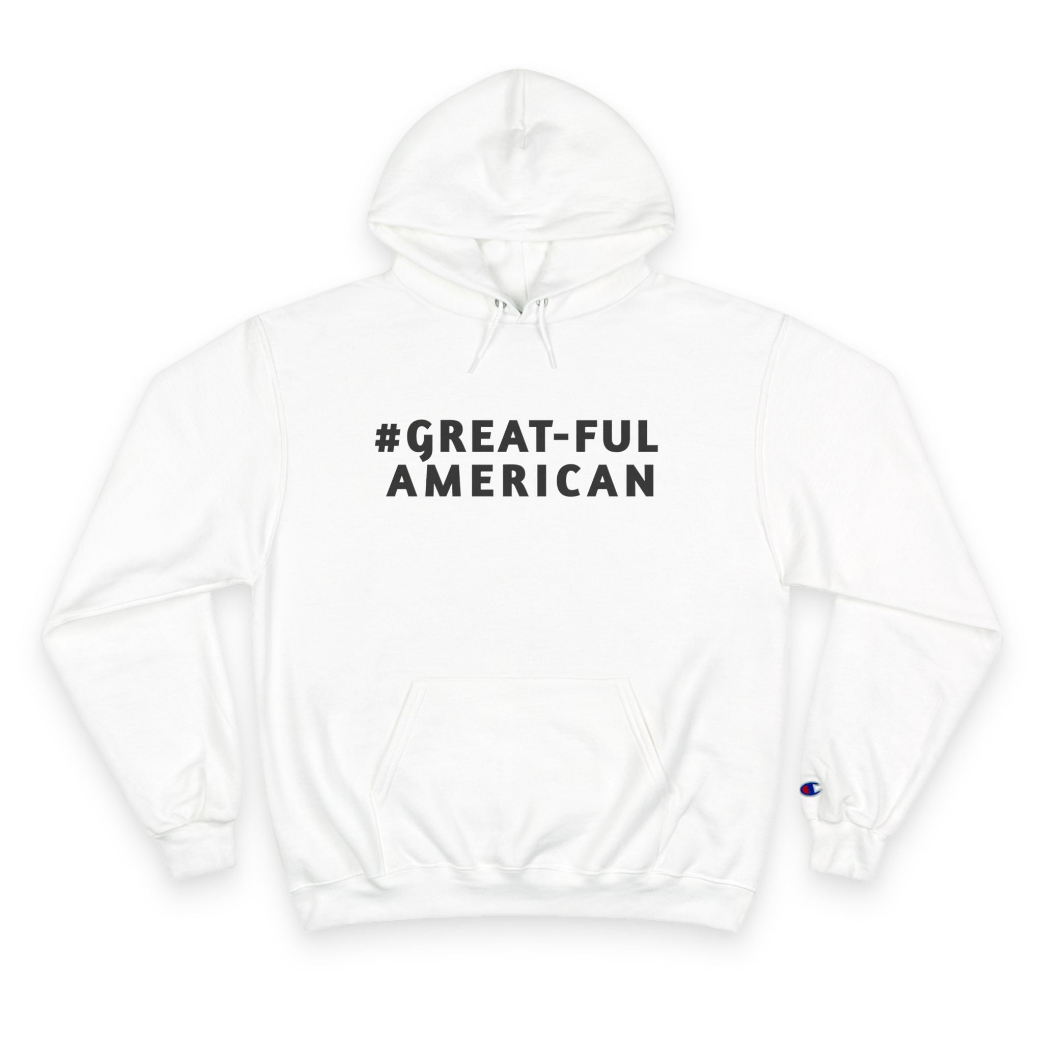 RED, ROYAL BLUE, HEATHER GREY, NAVY BLUE, and BLACK HOODIE w/WHITE WRITING and WHITE HOODIE w/BLACK WRITING, Champion Brand Hooded Sweatshirt- Comfort, Quality, and Gratitude - Functional Front Pouch Pocket - Classic Drawstring Hood (Copy)