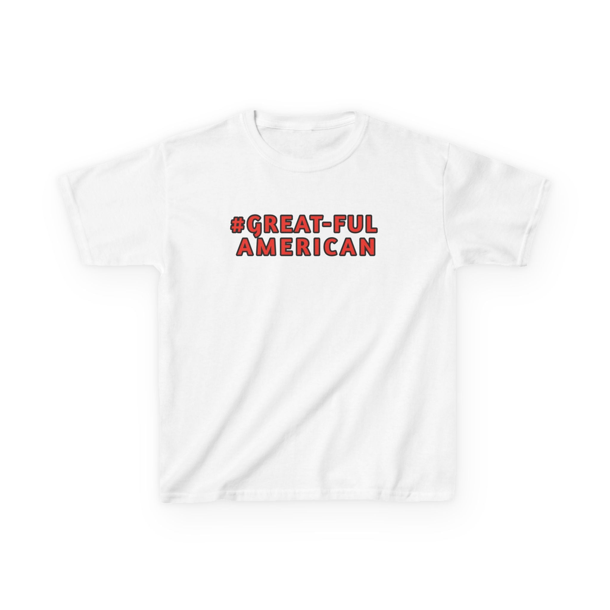 WHITE or BLACK SHIRTS w/ RED WRITING, Kids American Pride T-Shirt -- Celebrate their Achievements & Love of their Country