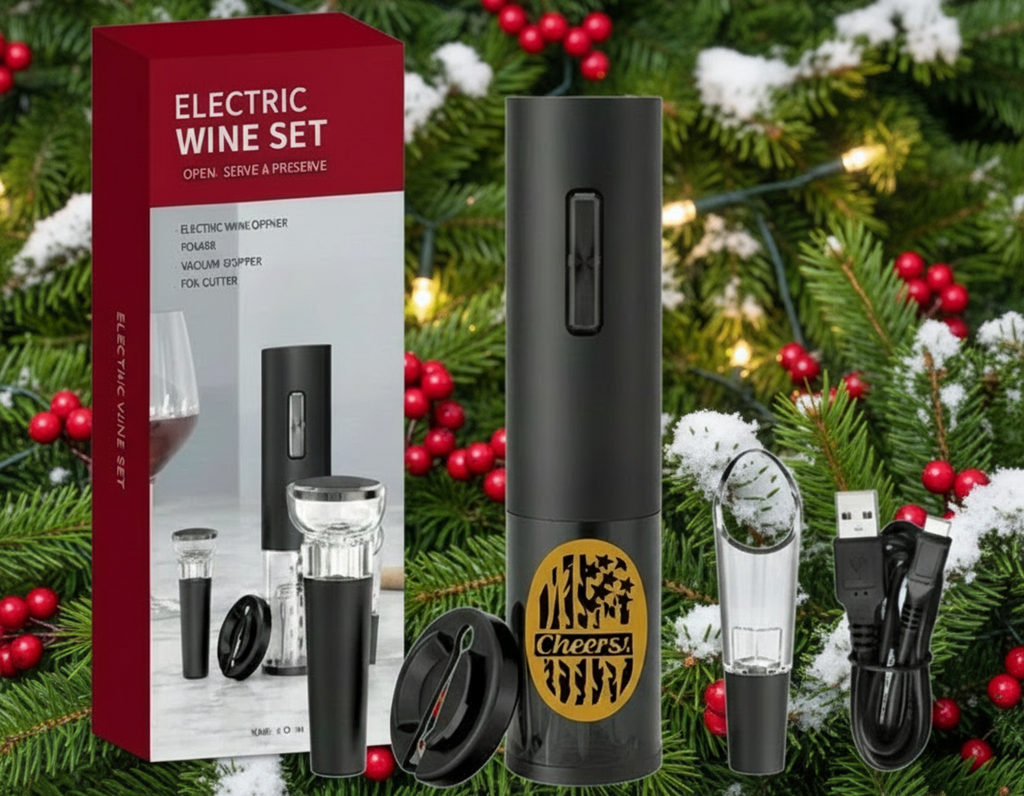 Rechargeable USB Wine Opener with Accessories