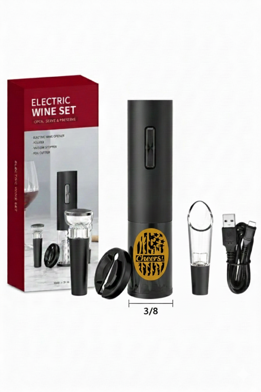 Rechargeable USB Wine Opener with Accessories