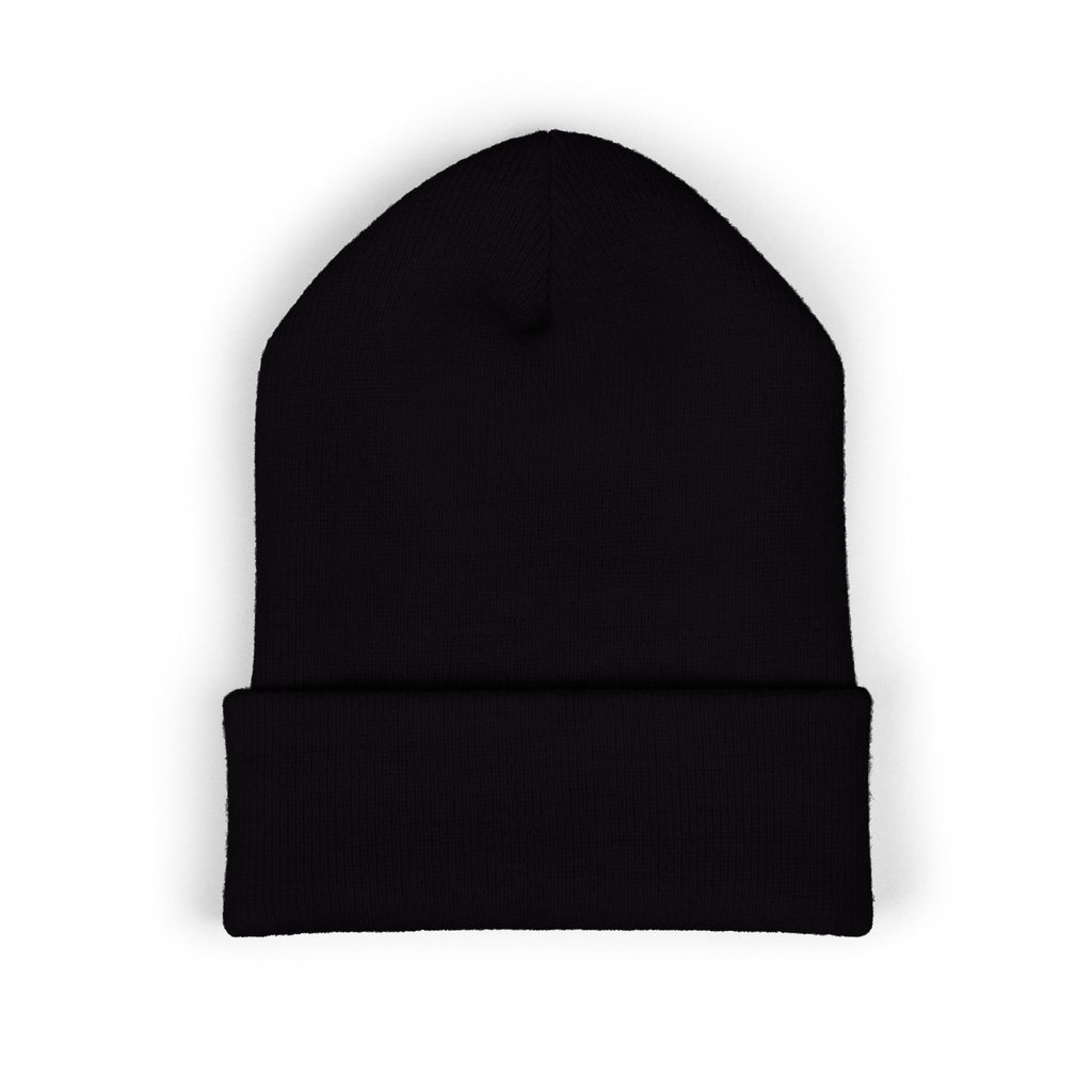 WHITE OR BLACK BEANIE w/BLUE WRITINGEmbroidered Be "Great-Ful American" Cuffed Beanie