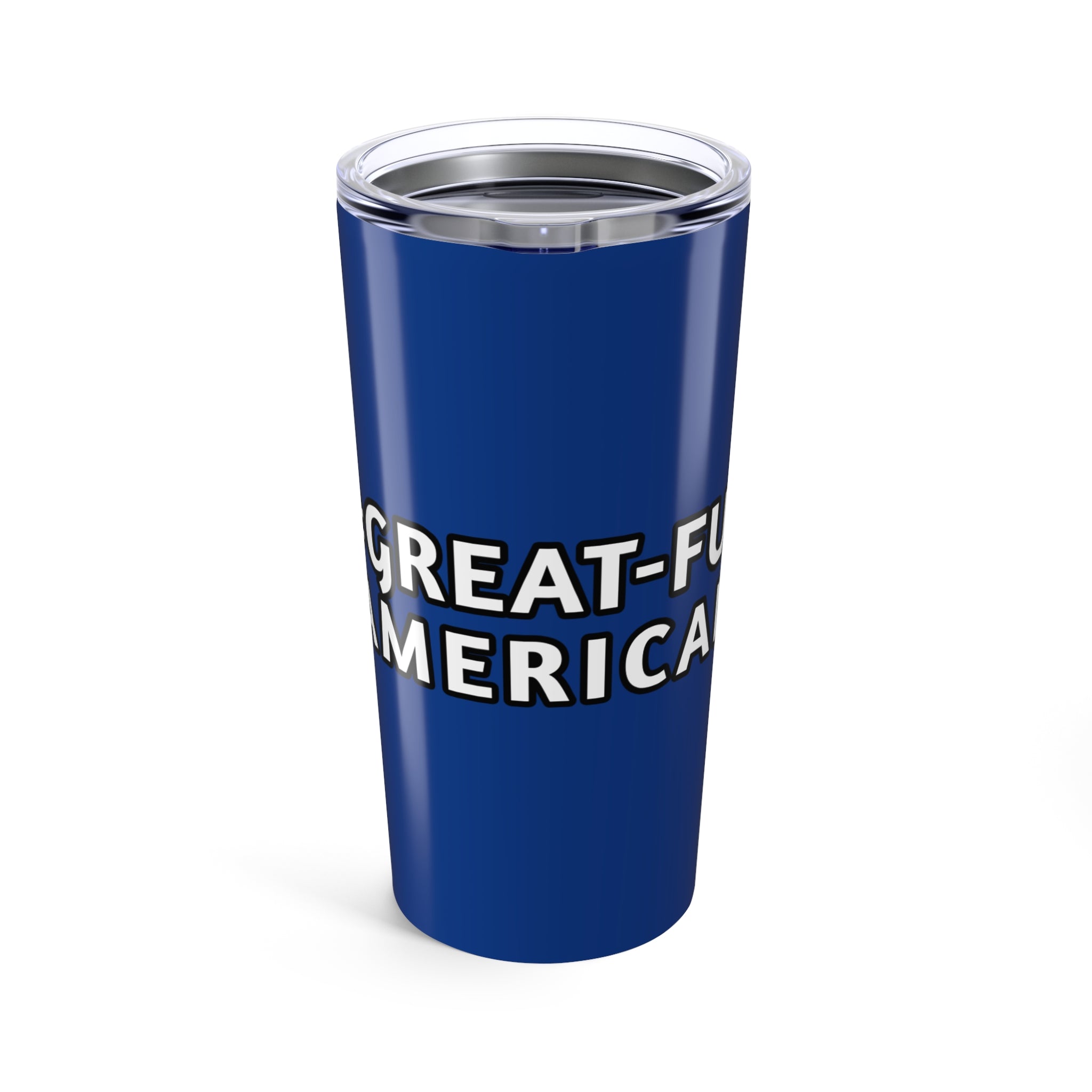 20oz BLUE MUG w/ WHITE LETTERINGTravel Mug - Gratitude Fuel Stainless Steel Tumbler 20oz