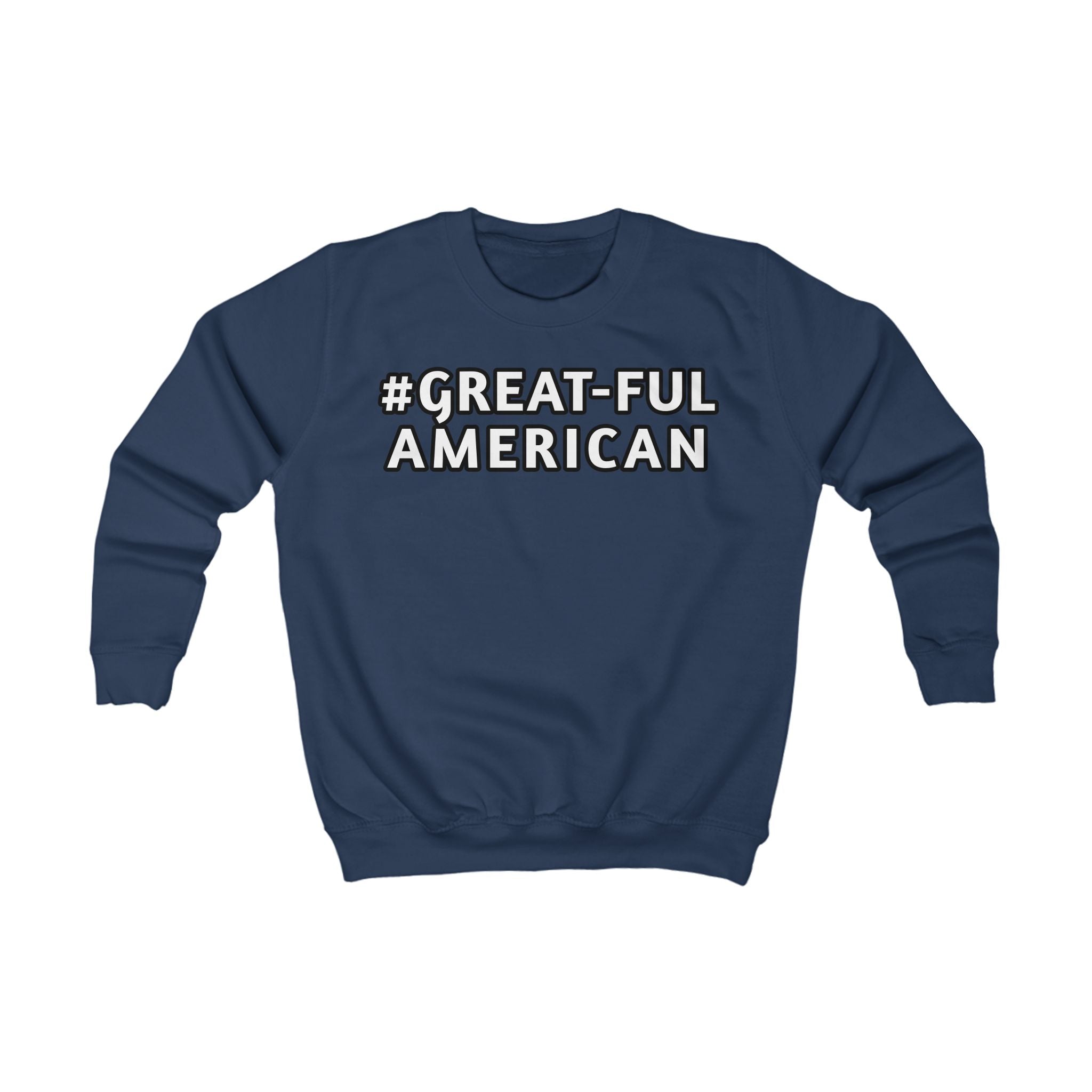 RED, BLACK, NAVY, & ROYAL BLUE SHIRT w/ WHITE LETTERING, Youth Patriotism Sweatshirt