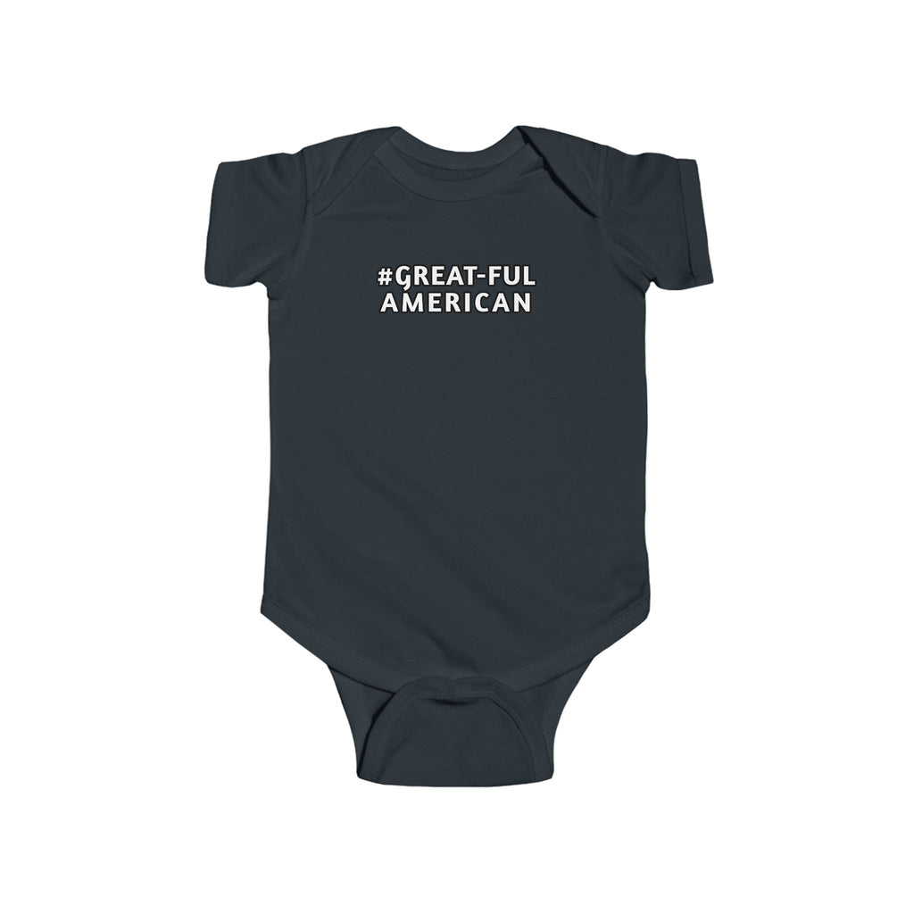 BLUE, RED, WHITE w/ WHITE WRITING and WHITE w/BLACK WRITING. SPECIAL PINK HEARTS ONESIE TOO. Infant Onesie - Gratitude, Pride, and Unity Message for Little Patriots