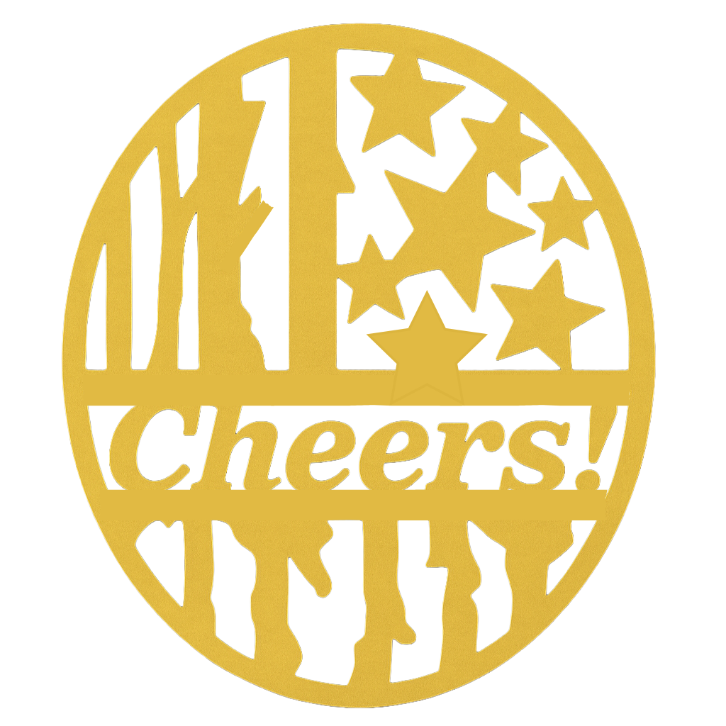 Patriotic USB Rechargeable Wine Opener with Gold "Cheers!" Emblem